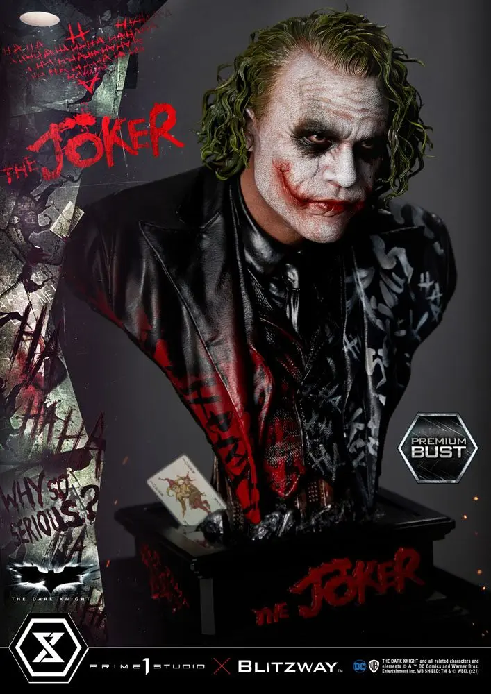 The Dark Knight Premium Popiersie The Joker 26 cm zdjęcie produktu