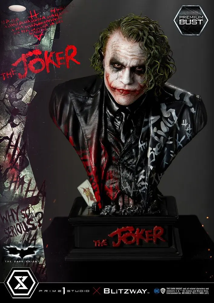 The Dark Knight Premium Popiersie The Joker 26 cm zdjęcie produktu