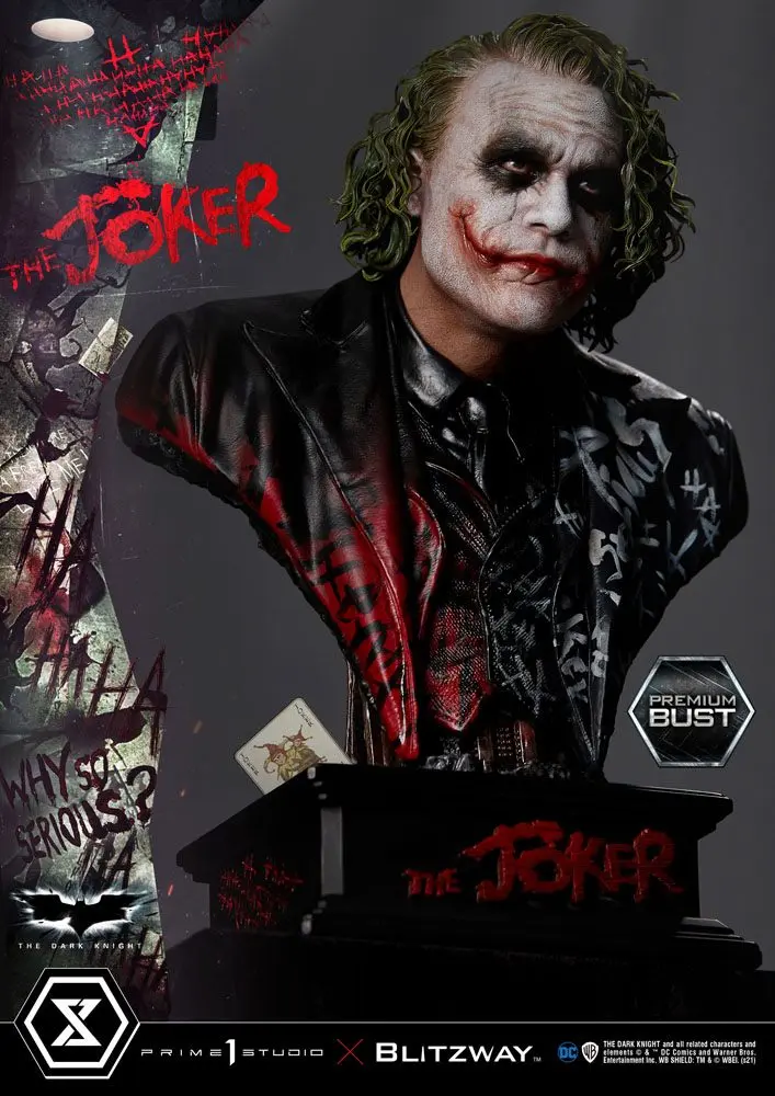 The Dark Knight Premium Popiersie The Joker 26 cm zdjęcie produktu