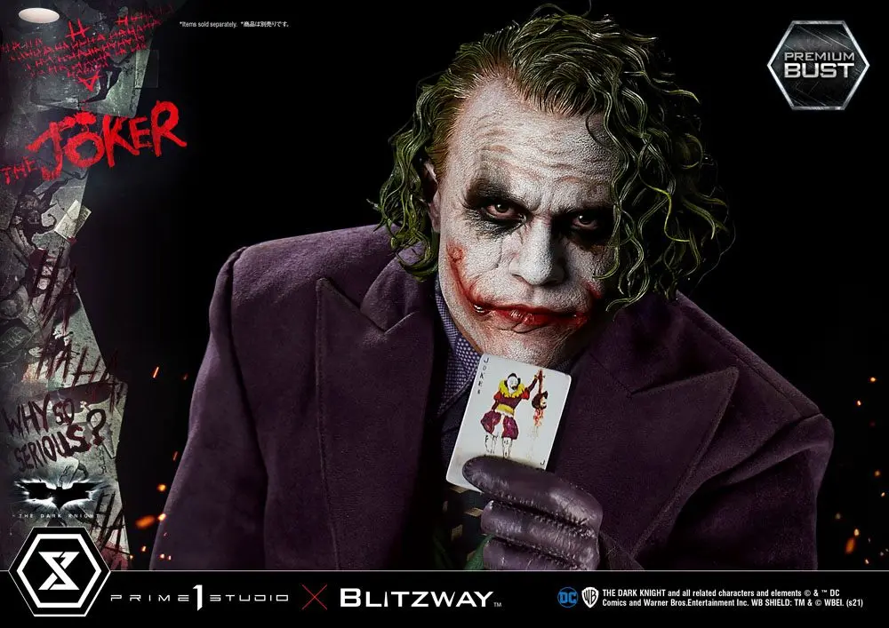 The Dark Knight Premium Popiersie The Joker 26 cm zdjęcie produktu