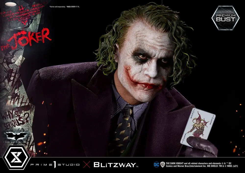 The Dark Knight Premium Popiersie The Joker 26 cm zdjęcie produktu