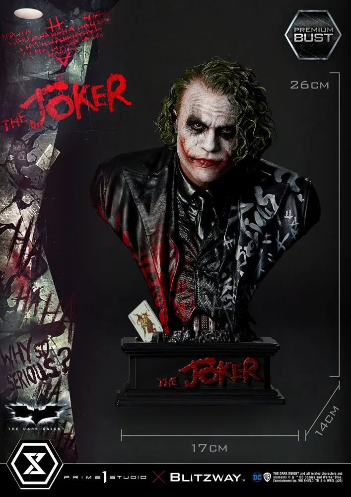 The Dark Knight Premium Popiersie The Joker 26 cm zdjęcie produktu