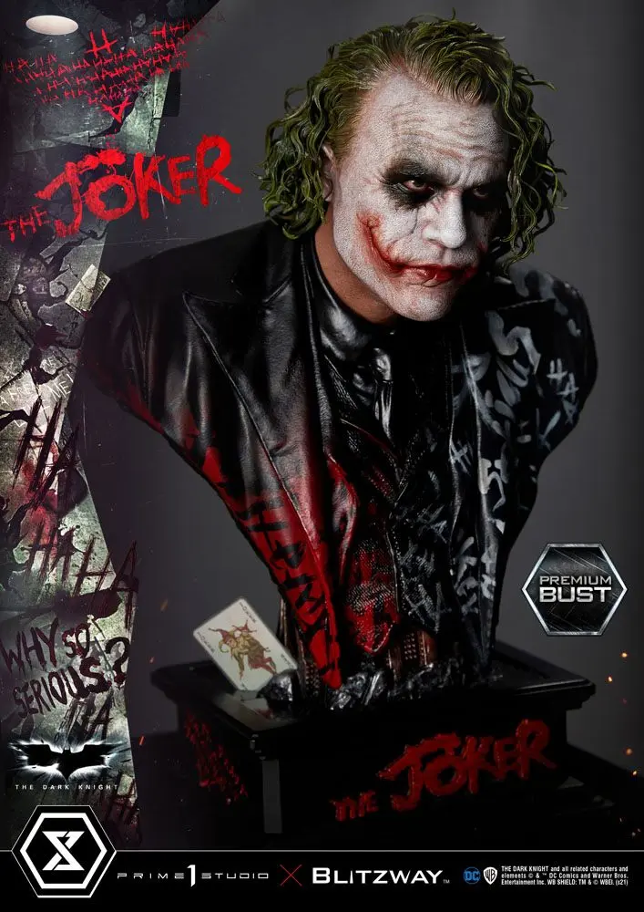 The Dark Knight Premium Popiersie The Joker 26 cm zdjęcie produktu