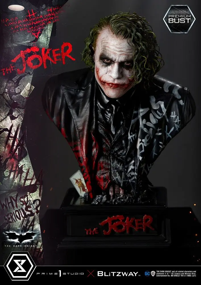 The Dark Knight Premium Popiersie The Joker 26 cm zdjęcie produktu