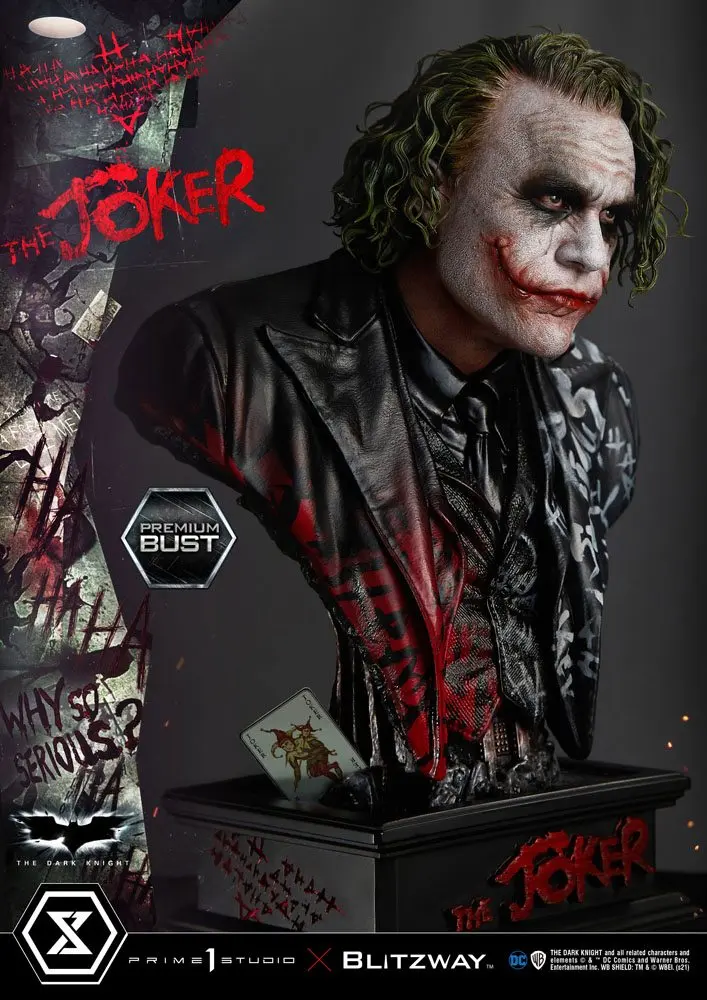 The Dark Knight Premium Popiersie The Joker 26 cm zdjęcie produktu