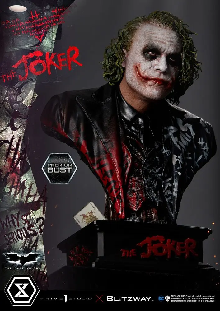 The Dark Knight Premium Popiersie The Joker 26 cm zdjęcie produktu