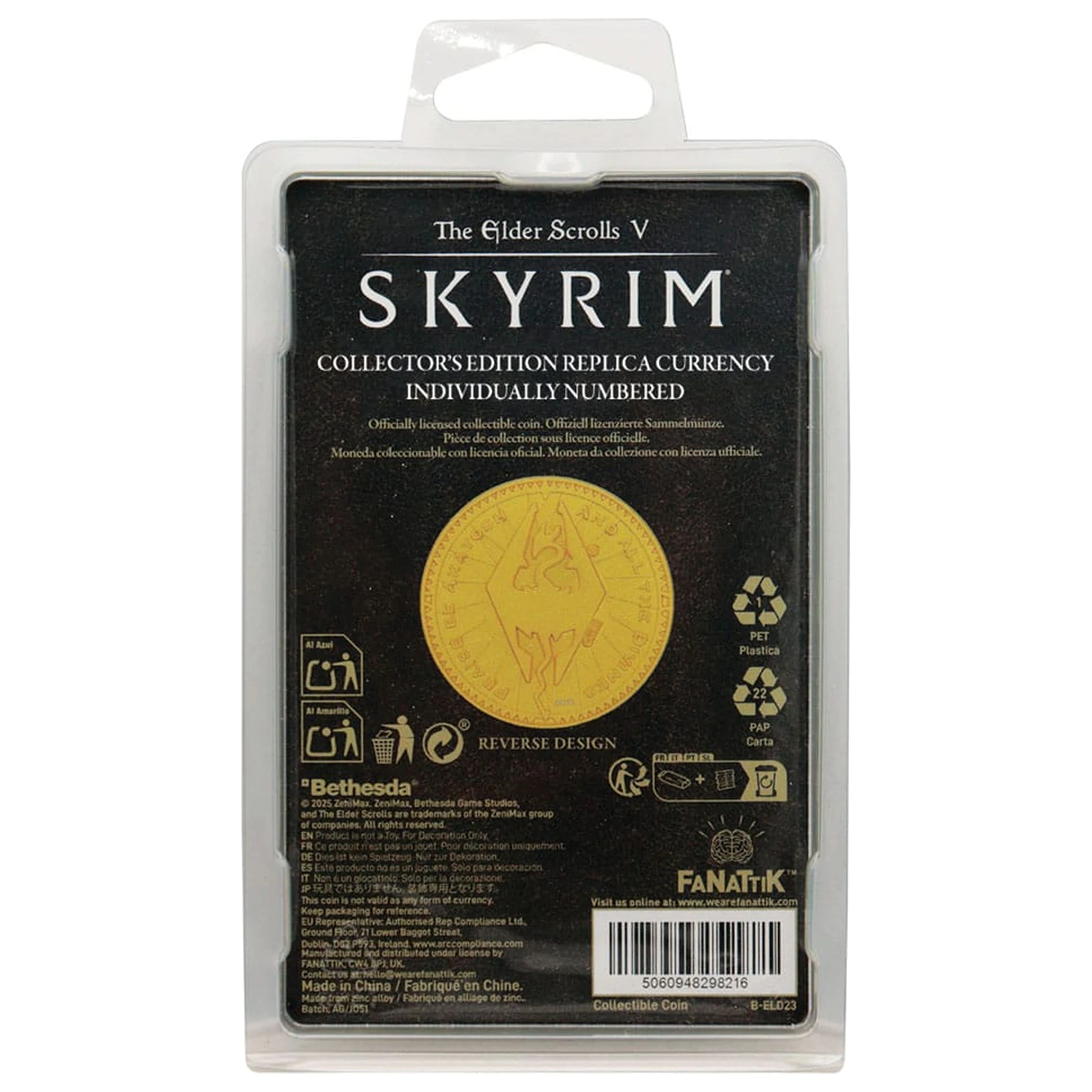 Moneta kolekcjonerska The Elder Scrolls Septim Misty Gold Edition zdjęcie produktu