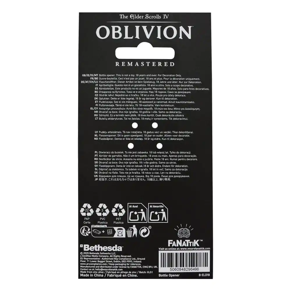 The Elder Scrolls IV: Oblivion otwieracz do butelek Mehrune´s Razor zdjęcie produktu