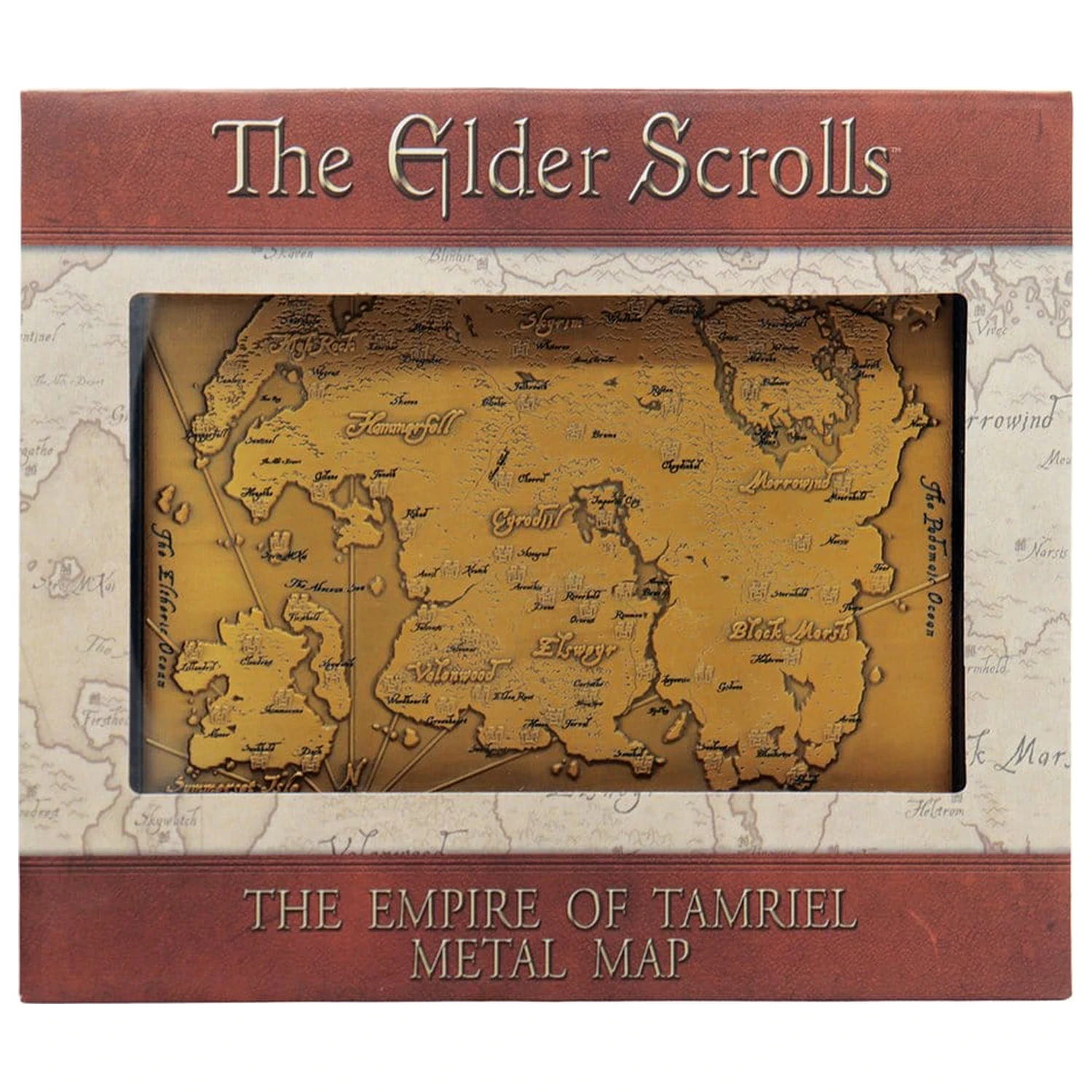 The Elder Scrolls Replika Metalowa Mapa Tamriel Edycja Limitowana 15 x 13 cm zdjęcie produktu