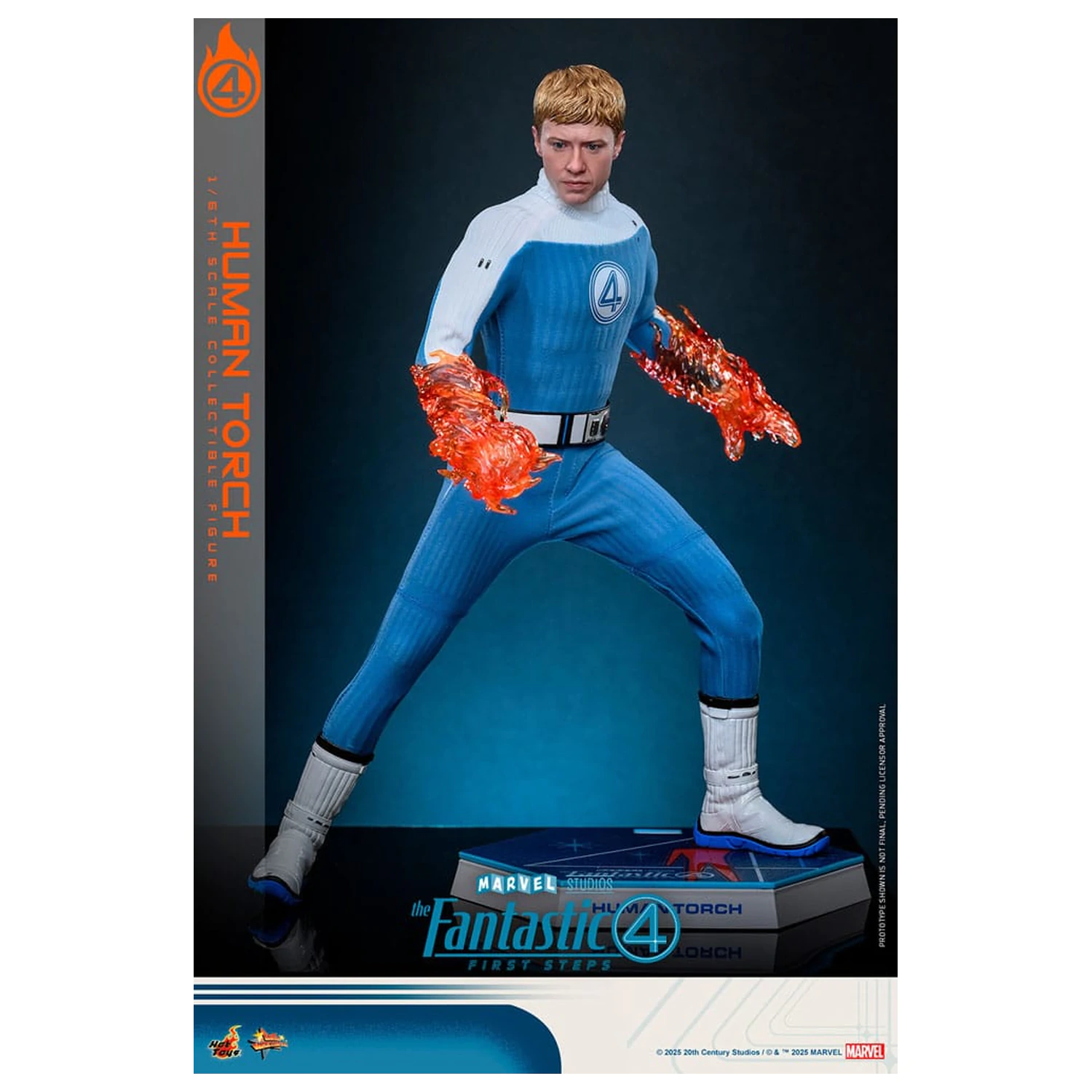 The Fantastic Four: Pierwsze Kroki Filmowe Arcydzieło Figurka Akcji 1/6 Ludzka Pochodnia 30 cm zdjęcie produktu