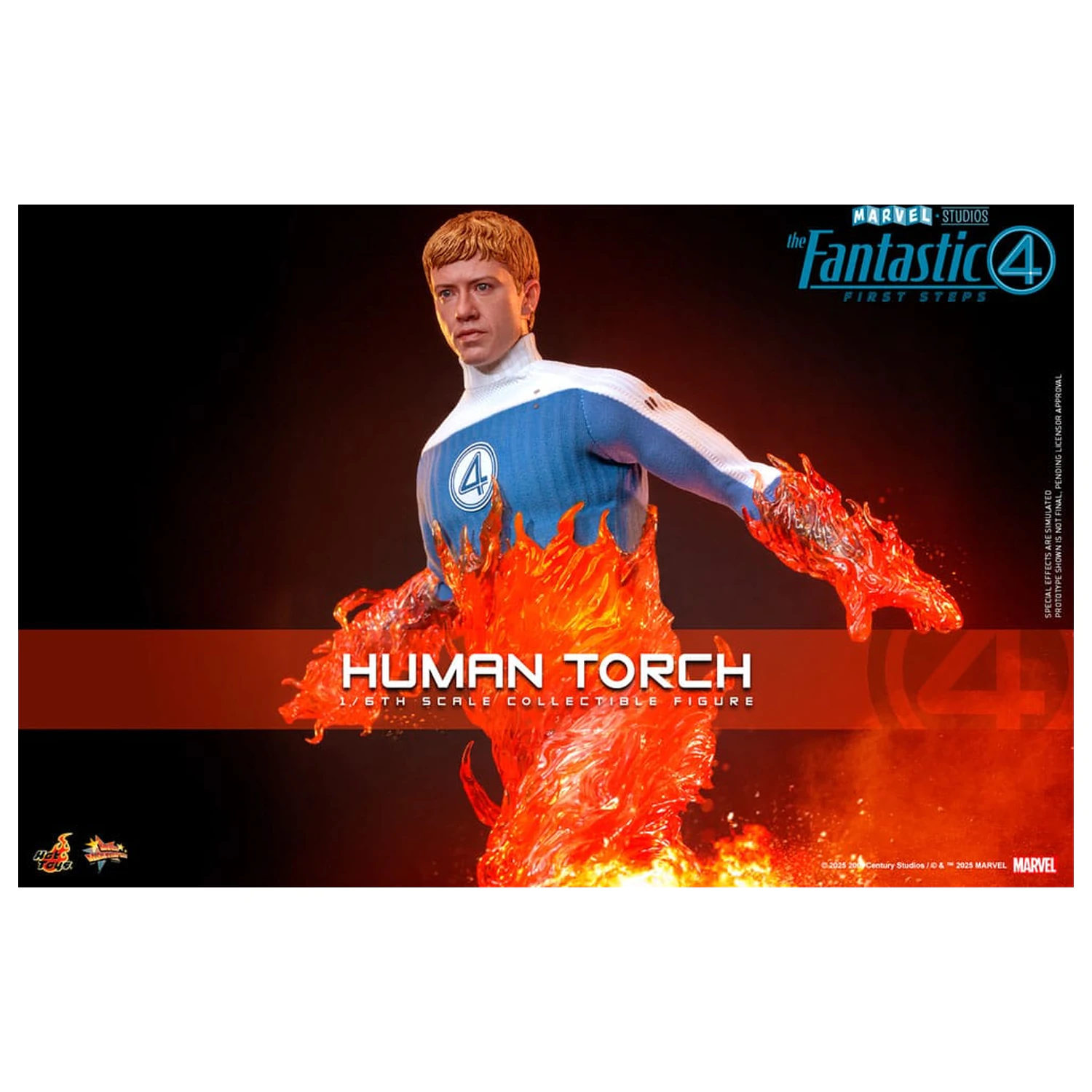 The Fantastic Four: Pierwsze Kroki Filmowe Arcydzieło Figurka Akcji 1/6 Ludzka Pochodnia 30 cm zdjęcie produktu
