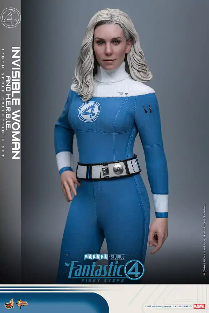 Fantastyczna Czwórka: Pierwsze Kroki Movie Masterpiece Figurka Akcji Zestaw 2 Figurek 1/6 Invisible Woman & H.E.R.B.I.E. 28 cm zdjęcie produktu