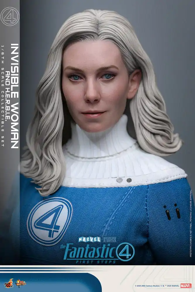 Fantastyczna Czwórka: Pierwsze Kroki Movie Masterpiece Figurka Akcji Zestaw 2 Figurek 1/6 Invisible Woman & H.E.R.B.I.E. 28 cm zdjęcie produktu