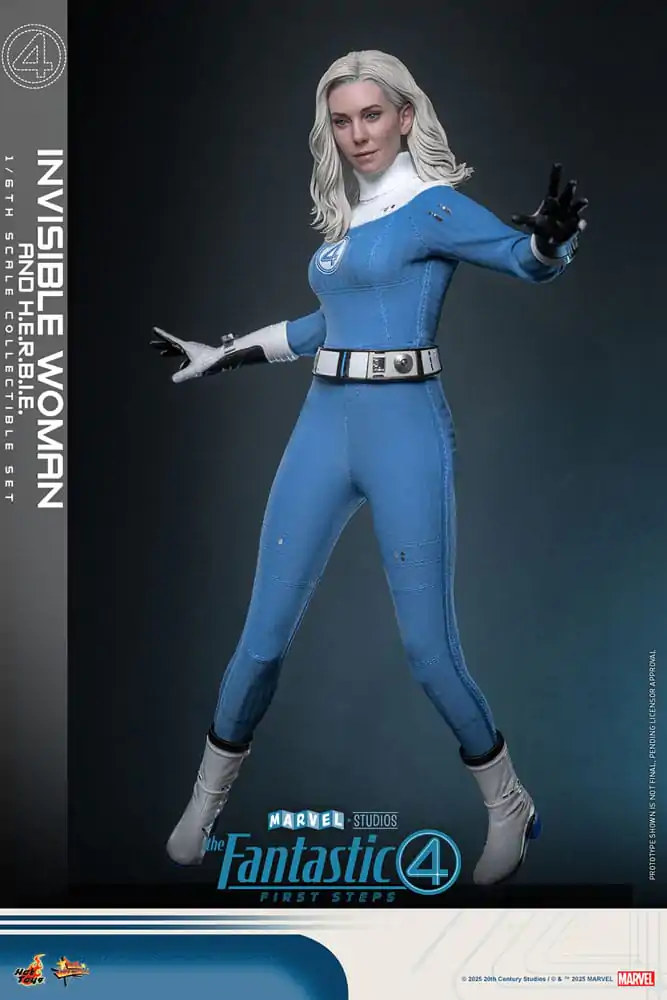 Fantastyczna Czwórka: Pierwsze Kroki Movie Masterpiece Figurka Akcji Zestaw 2 Figurek 1/6 Invisible Woman & H.E.R.B.I.E. 28 cm zdjęcie produktu