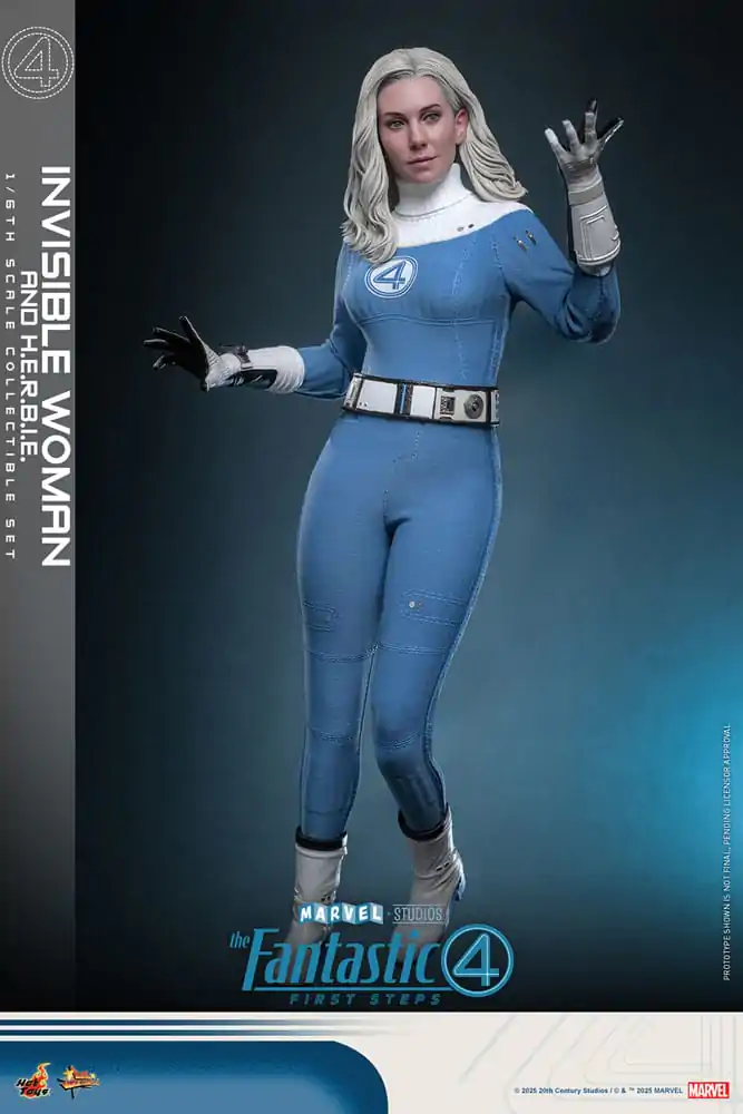 Fantastyczna Czwórka: Pierwsze Kroki Movie Masterpiece Figurka Akcji Zestaw 2 Figurek 1/6 Invisible Woman & H.E.R.B.I.E. 28 cm zdjęcie produktu
