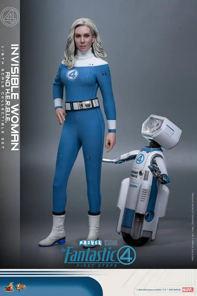 Fantastyczna Czwórka: Pierwsze Kroki Movie Masterpiece Figurka Akcji Zestaw 2 Figurek 1/6 Invisible Woman & H.E.R.B.I.E. 28 cm zdjęcie produktu