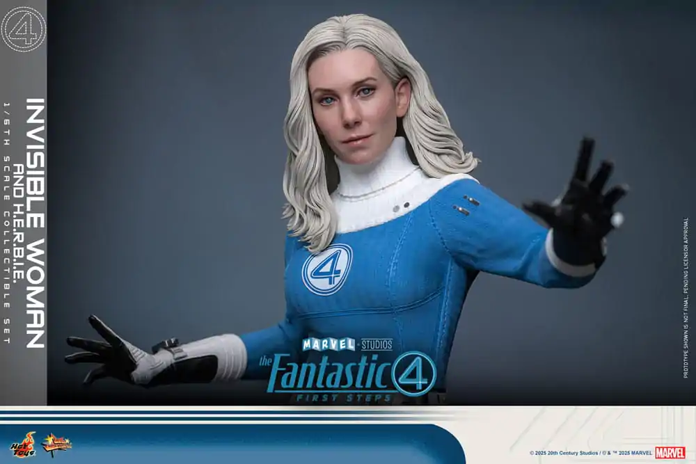 Fantastyczna Czwórka: Pierwsze Kroki Movie Masterpiece Figurka Akcji Zestaw 2 Figurek 1/6 Invisible Woman & H.E.R.B.I.E. 28 cm zdjęcie produktu