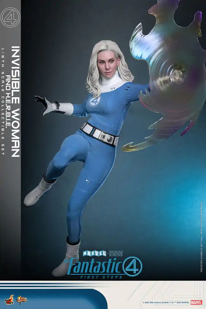 Fantastyczna Czwórka: Pierwsze Kroki Movie Masterpiece Figurka Akcji Zestaw 2 Figurek 1/6 Invisible Woman & H.E.R.B.I.E. 28 cm zdjęcie produktu