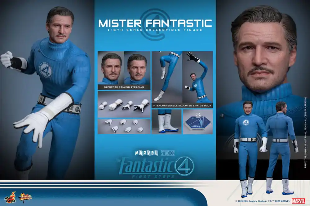 The Fantastic Four: First Steps Movie Masterpiece Figurka Akcji 1/6 Mister Fantastic 30 cm zdjęcie produktu