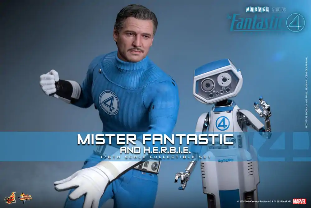 Fantastyczna Czwórka: Pierwsze Kroki Figurki Filmowe Masterpiece Action Figure 2-Pack 1/6 Mister Fantastic i H.E.R.B.I.E. 30 cm zdjęcie produktu
