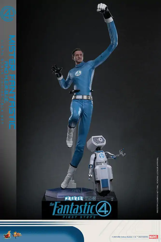 Fantastyczna Czwórka: Pierwsze Kroki Figurki Filmowe Masterpiece Action Figure 2-Pack 1/6 Mister Fantastic i H.E.R.B.I.E. 30 cm zdjęcie produktu