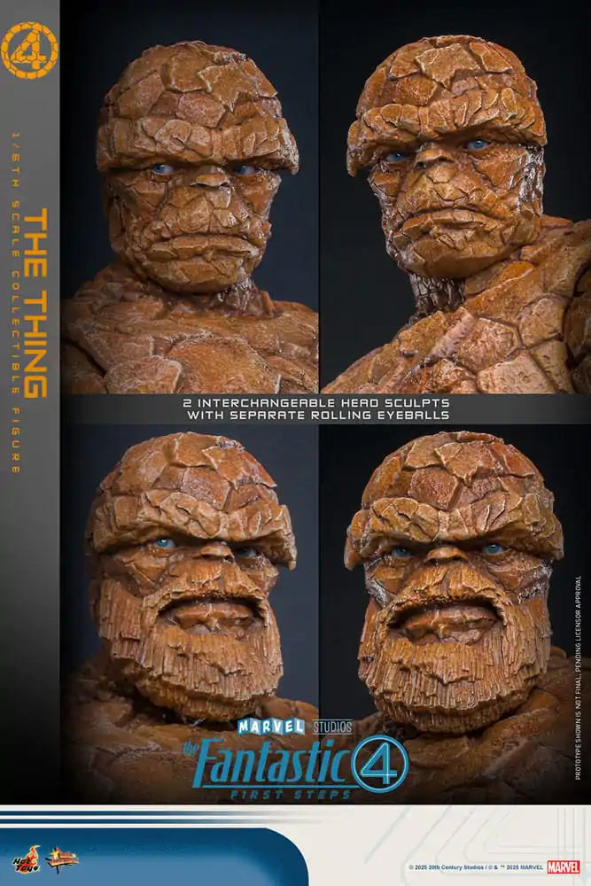 Fantastyczna Czwórka: Pierwsze Kroki Movie Masterpiece Figurka Akcji 1/6 The Thing 31 cm zdjęcie produktu