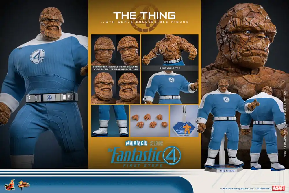 Fantastyczna Czwórka: Pierwsze Kroki Movie Masterpiece Figurka Akcji 1/6 The Thing 31 cm zdjęcie produktu