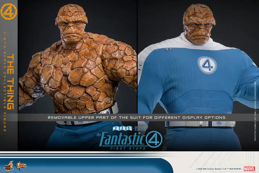 Fantastyczna Czwórka: Pierwsze Kroki Movie Masterpiece Figurka Akcji 1/6 The Thing 31 cm zdjęcie produktu