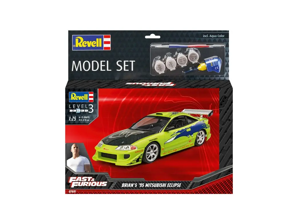 The Fast & Furious Zestaw modeli z podstawowymi akcesoriami Brian's 1995 Mitsubishi Eclipse zdjęcie produktu