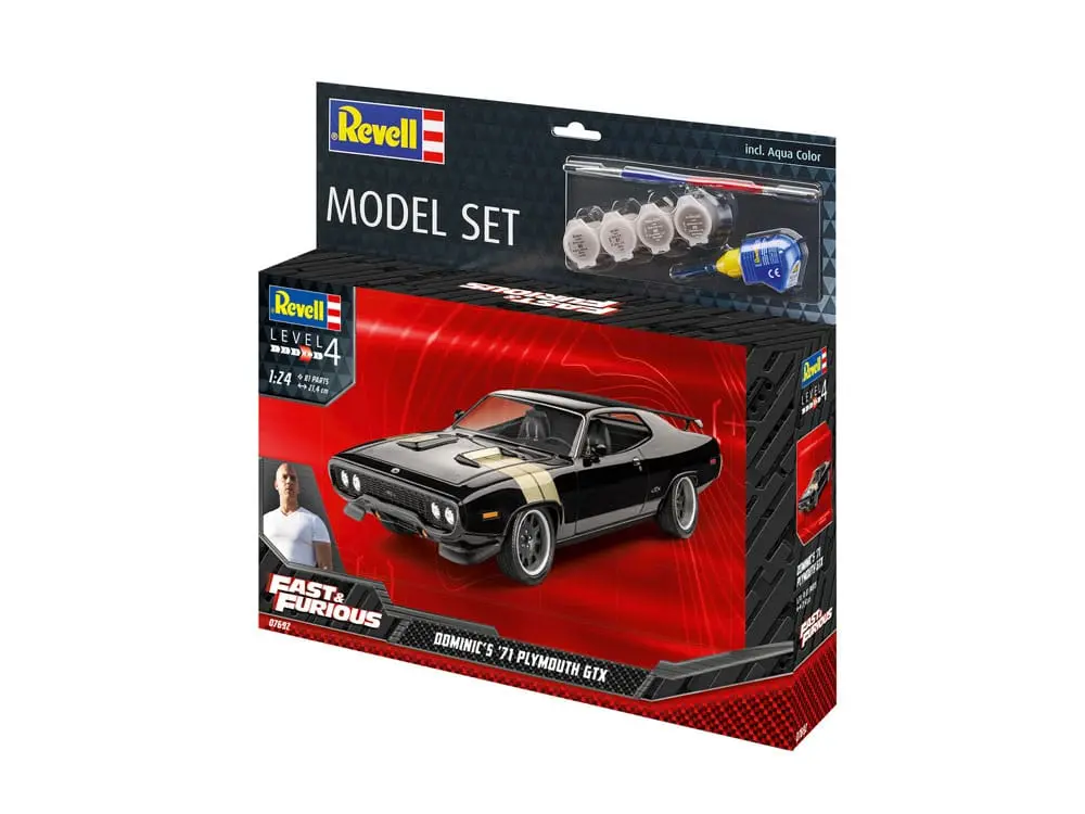 The Fast & Furious Zestaw modeli z podstawowymi akcesoriami Dominic's 1971 Plymouth GTX zdjęcie produktu