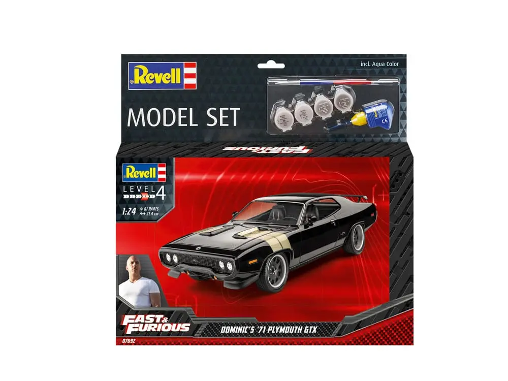 The Fast & Furious Zestaw modeli z podstawowymi akcesoriami Dominic's 1971 Plymouth GTX zdjęcie produktu