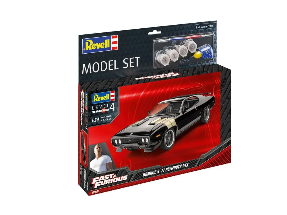 The Fast & Furious Zestaw modeli z podstawowymi akcesoriami Dominic's 1971 Plymouth GTX zdjęcie produktu