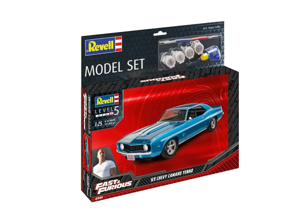 Zestaw modeli The Fast & Furious z podstawowymi akcesoriami 1969 Chevy Camaro Yenko zdjęcie produktu