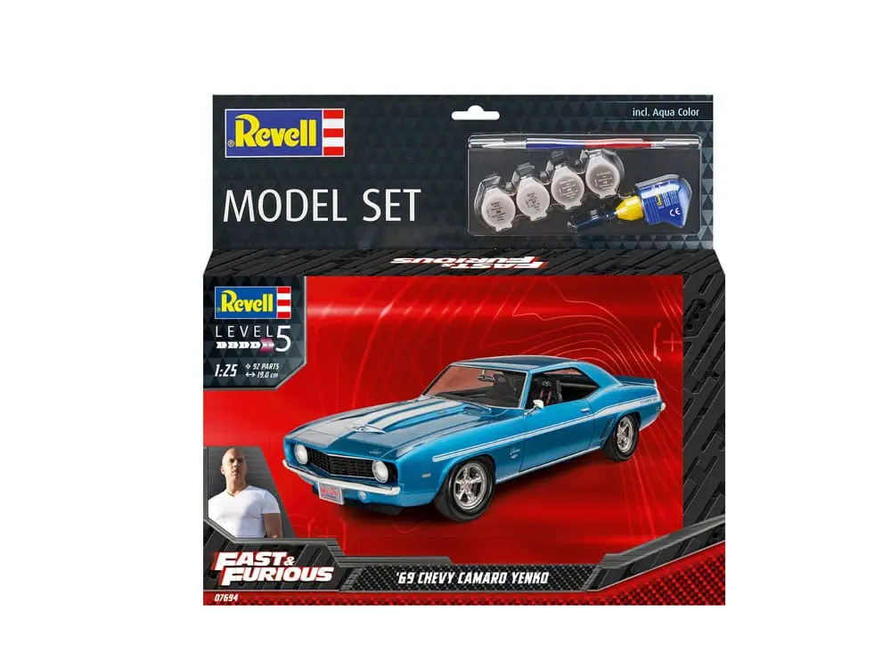 Zestaw modeli The Fast & Furious z podstawowymi akcesoriami 1969 Chevy Camaro Yenko zdjęcie produktu