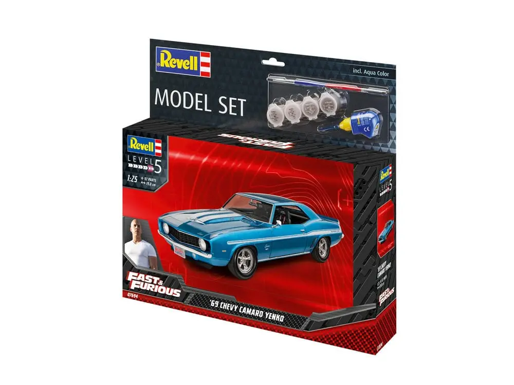 Zestaw modeli The Fast & Furious z podstawowymi akcesoriami 1969 Chevy Camaro Yenko zdjęcie produktu