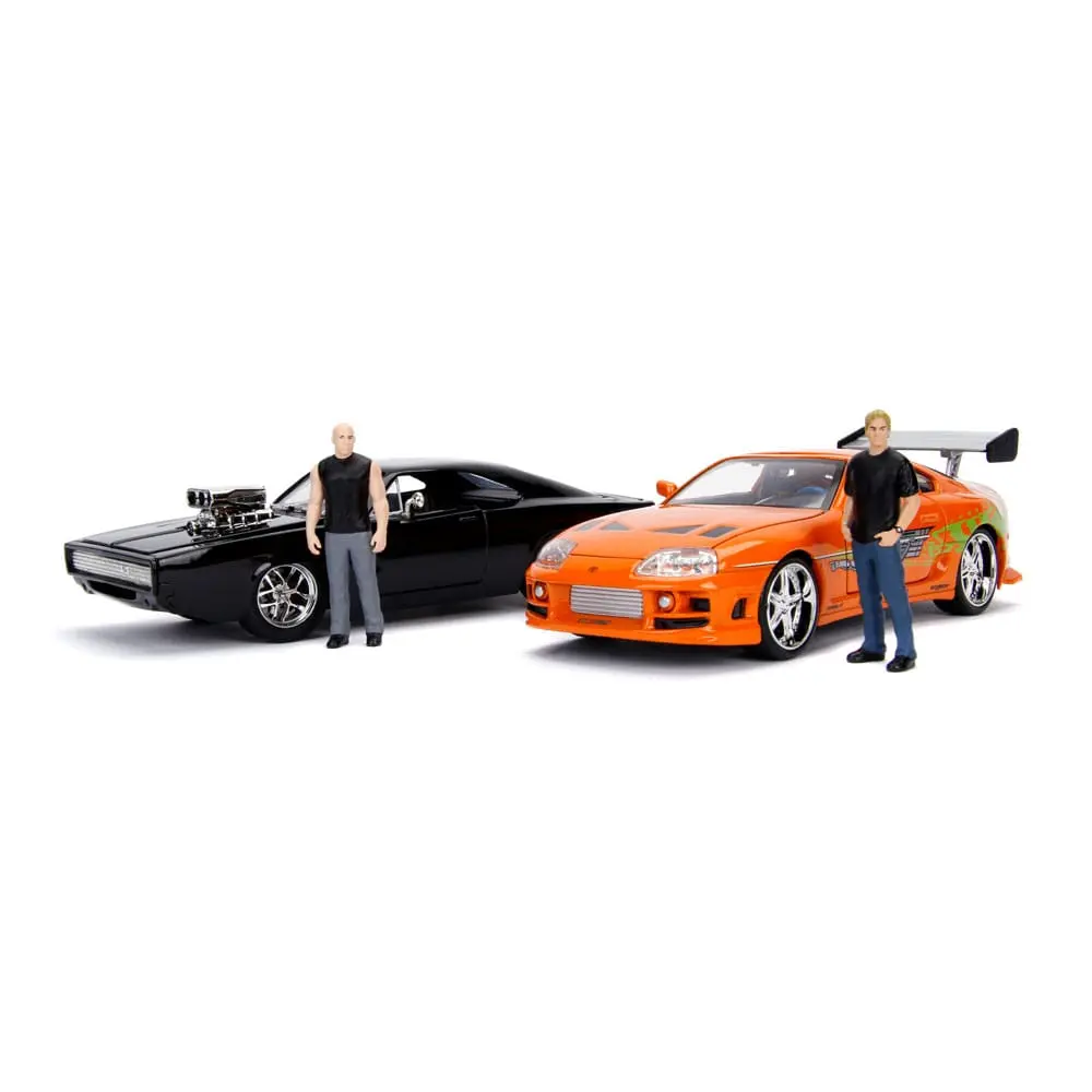 The Fast and Furious Diecast Model Hollywood Rides 1/24 1970 Dodge Charger z figurką Dom Toretto zdjęcie produktu