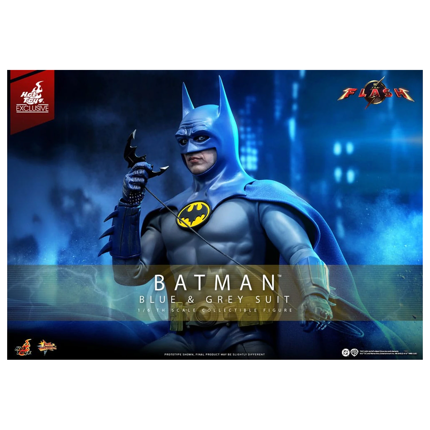 The Flash Movie Masterpiece Figurka akcji 1/6 Batman (Blue & Grey Suit) Edycja Limitowana 30 cm zdjęcie produktu