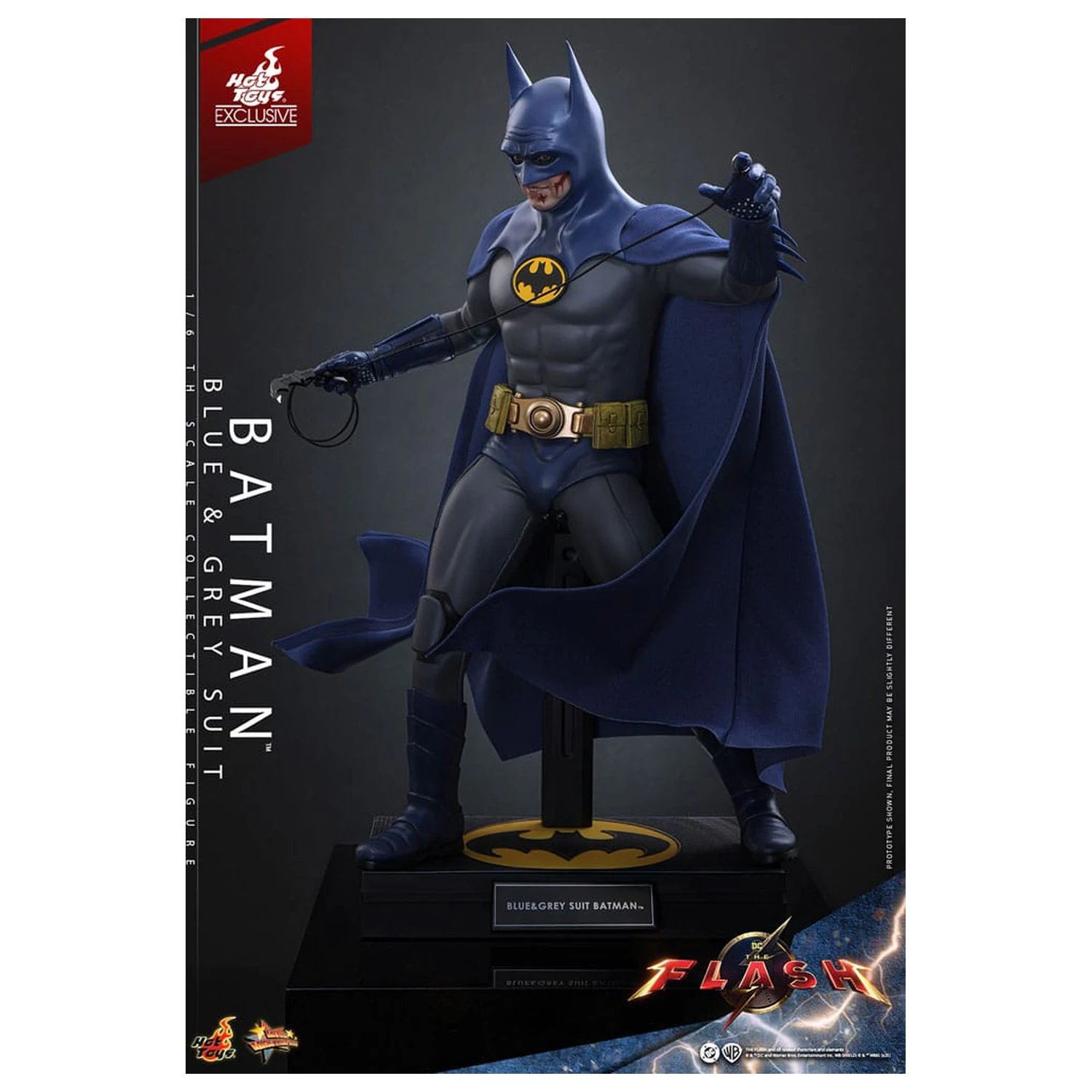 The Flash Movie Masterpiece Figurka akcji 1/6 Batman (Blue & Grey Suit) Edycja Limitowana 30 cm zdjęcie produktu