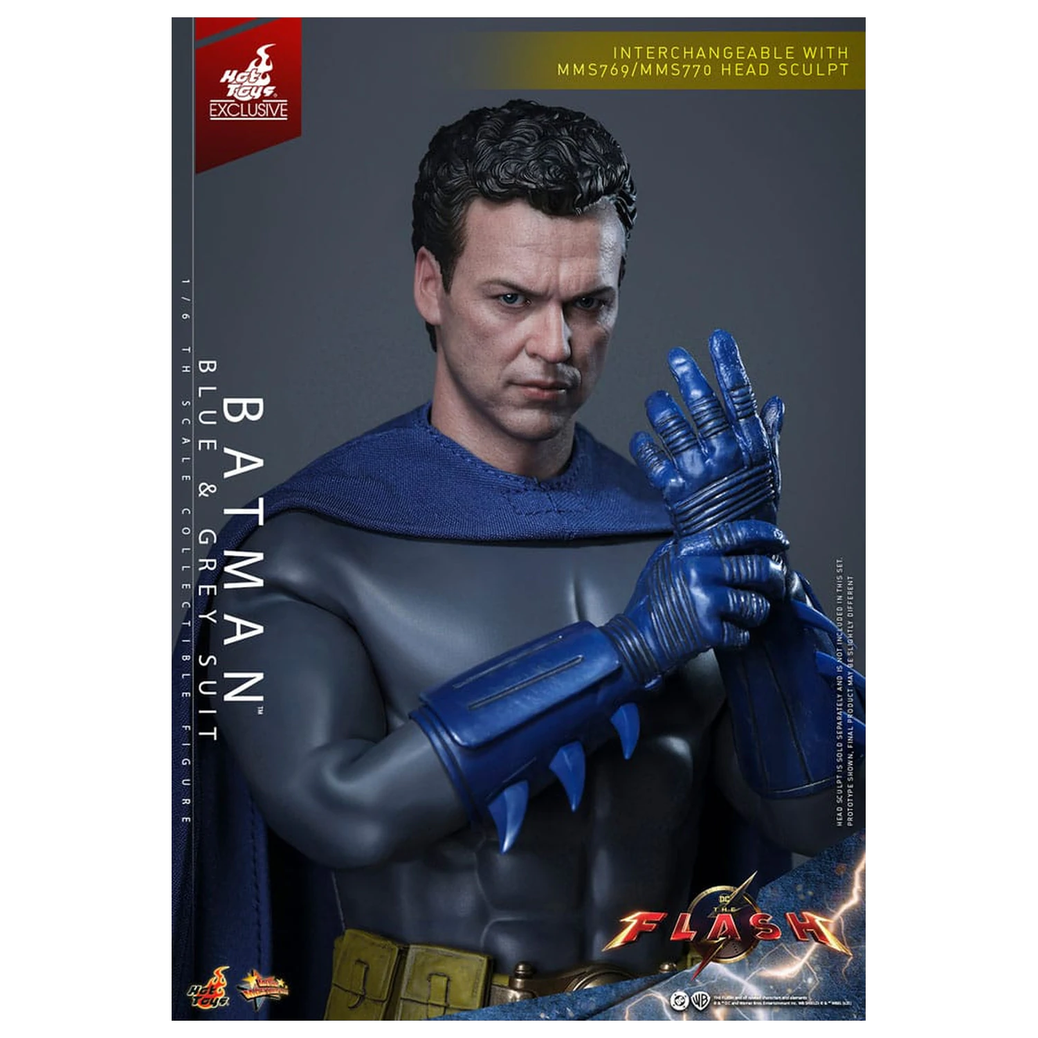 The Flash Movie Masterpiece Figurka akcji 1/6 Batman (Blue & Grey Suit) Edycja Limitowana 30 cm zdjęcie produktu