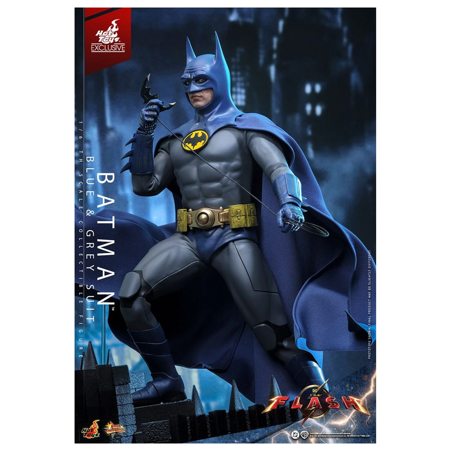 The Flash Movie Masterpiece Figurka akcji 1/6 Batman (Blue & Grey Suit) Edycja Limitowana 30 cm zdjęcie produktu