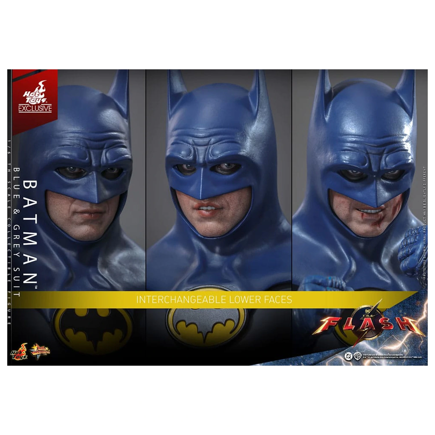 The Flash Movie Masterpiece Figurka akcji 1/6 Batman (Blue & Grey Suit) Edycja Limitowana 30 cm zdjęcie produktu