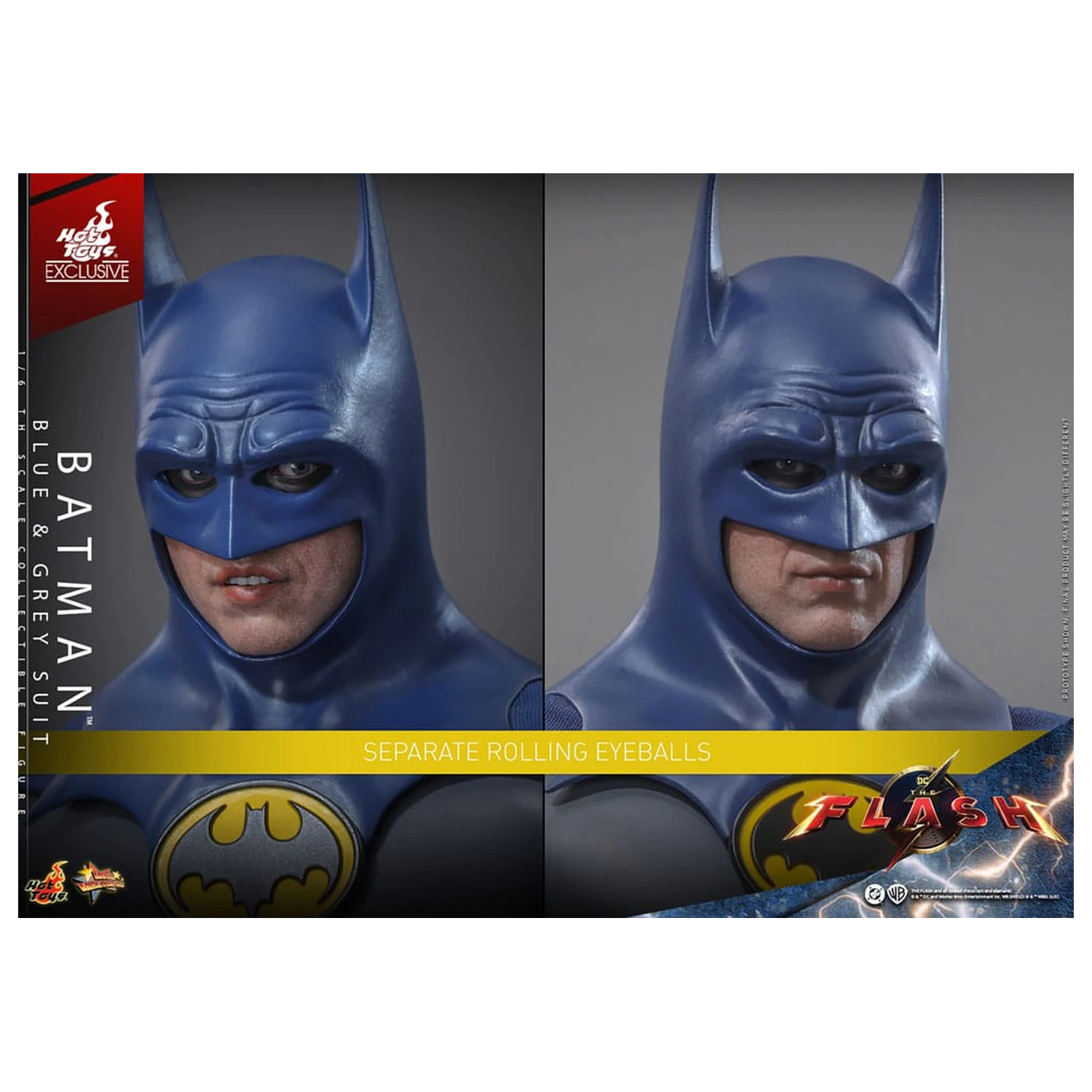 The Flash Movie Masterpiece Figurka akcji 1/6 Batman (Blue & Grey Suit) Edycja Limitowana 30 cm zdjęcie produktu