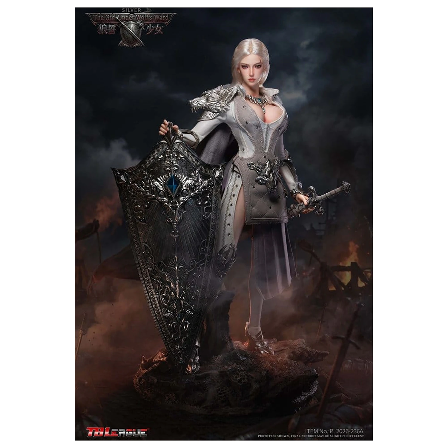 The Girl Under Wolf's Ward Action Figure 1/6 Alina (Silver) 30 cm zdjęcie produktu