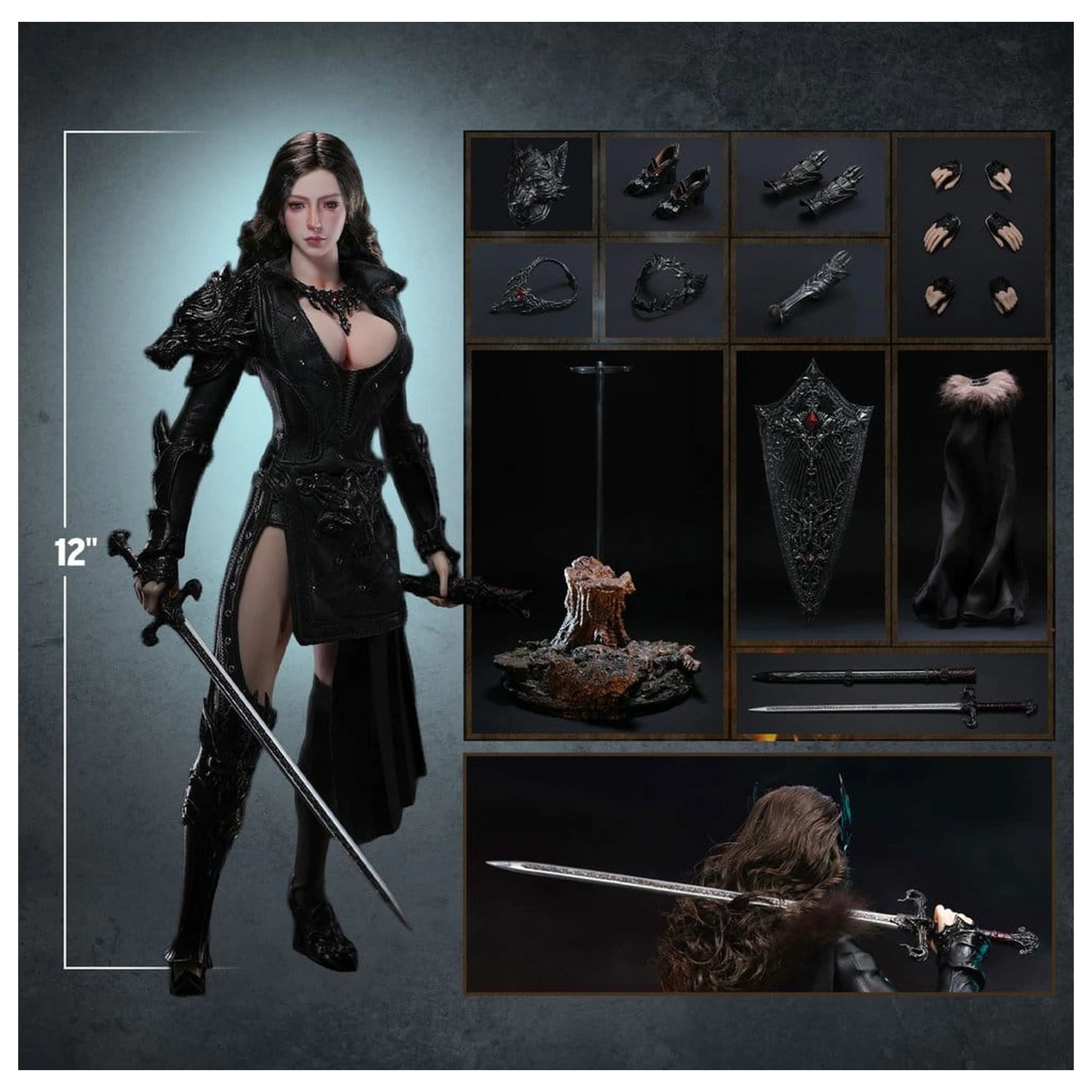 The Girl Under Wolf's Ward Action Figure 1/6 Eleanor (Black) 30 cm zdjęcie produktu