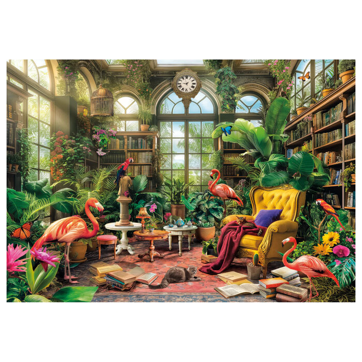 The Greenhouse Library puzzle 1000 sztuk zdjęcie produktu