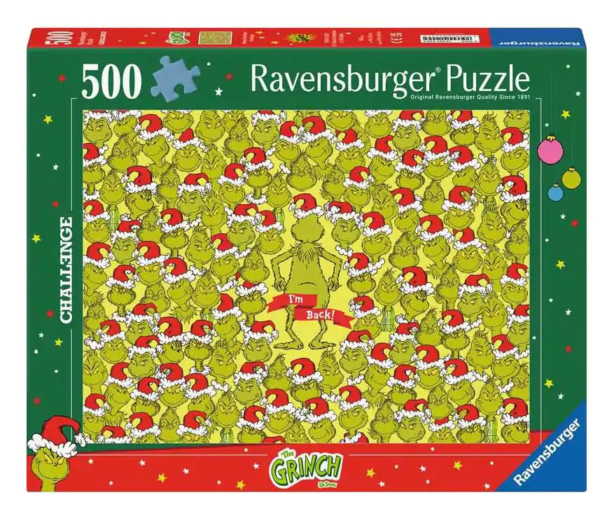 The Grinch Jigsaw Puzzle Challenge Merry Grinchmas (500 elementów) zdjęcie produktu