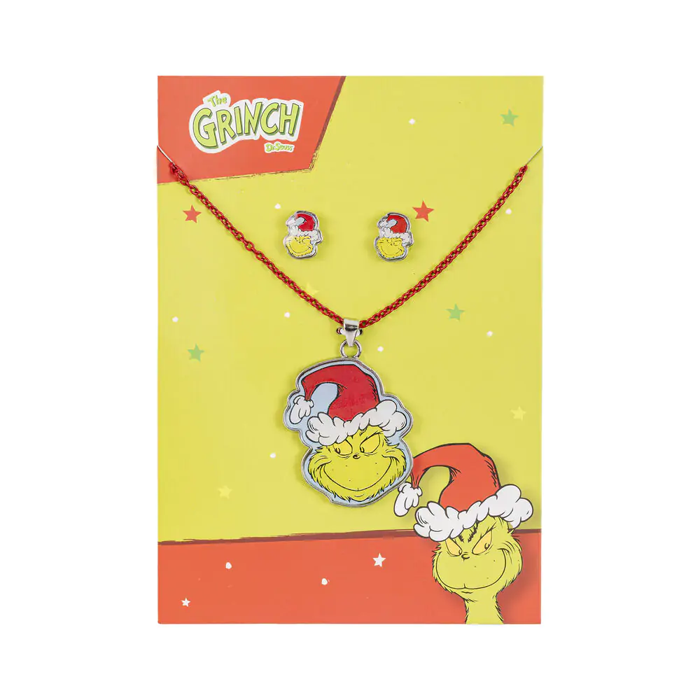Zestaw świąteczny The Grinch: naszyjnik i kolczyki zdjęcie produktu