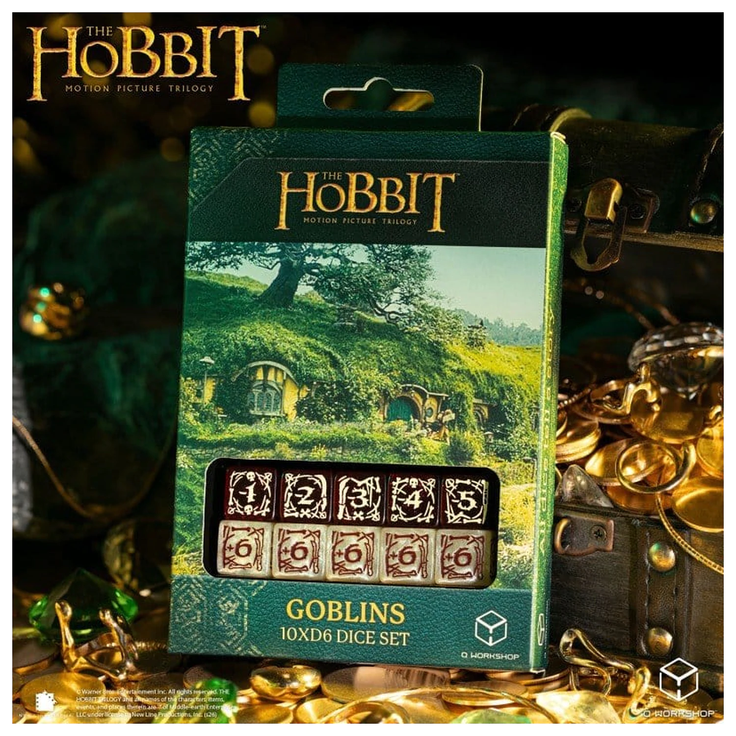 The Hobbit: 10 D6 zestaw kości Goblins zdjęcie produktu