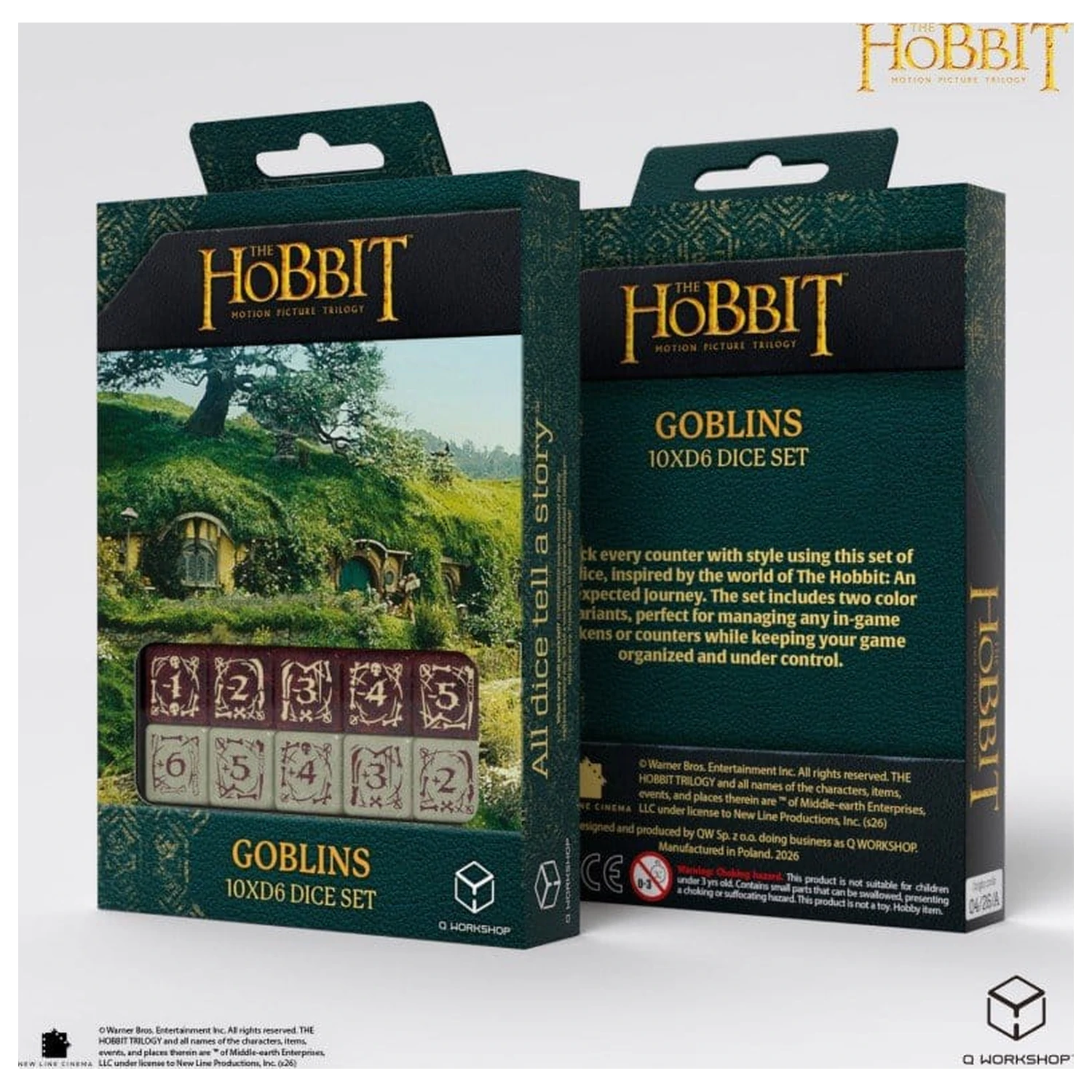 The Hobbit: 10 D6 zestaw kości Goblins zdjęcie produktu