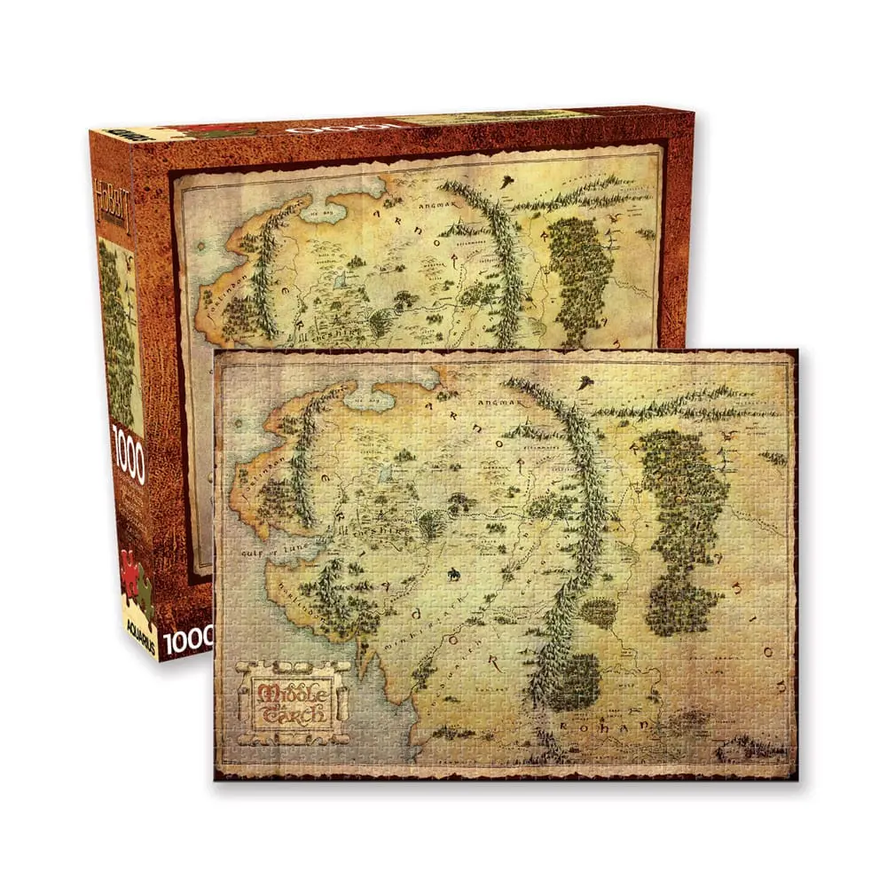 The Hobbit Jigsaw Puzzle Mapa (1000 elementów) zdjęcie produktu